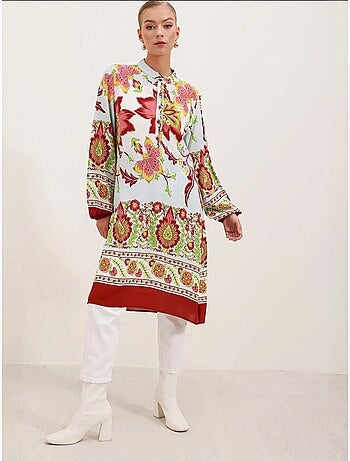Robe en viscose à motifs bdart