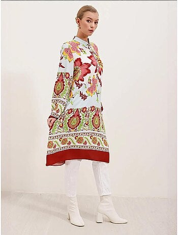Robe en viscose à motifs bdart