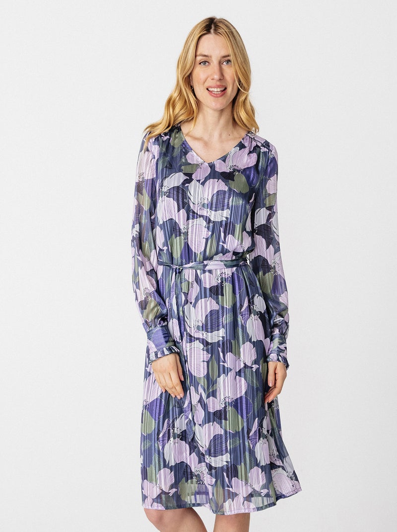 Robe en voile brillant - Damart Gris - Kiabi