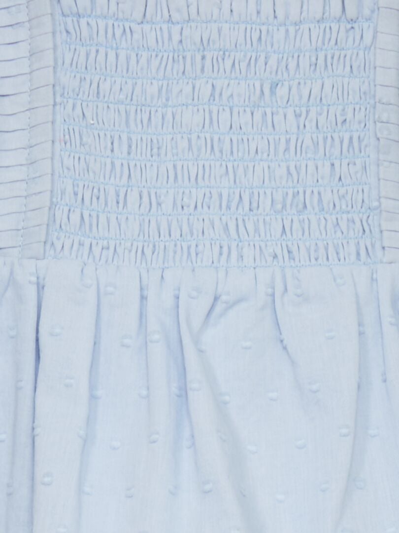 Robe en voile de coton + culotte - 2 pièces Bleu - Kiabi