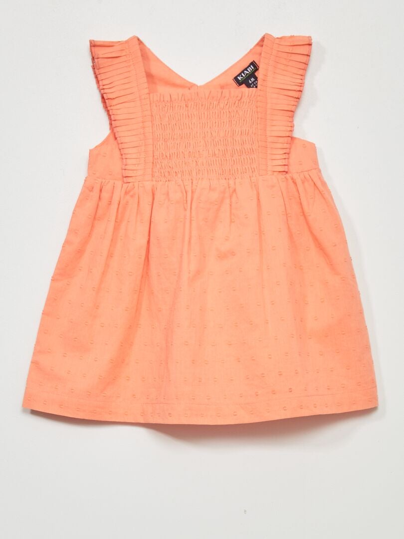 Robe en voile de coton + culotte - 2 pièces Rose - Kiabi