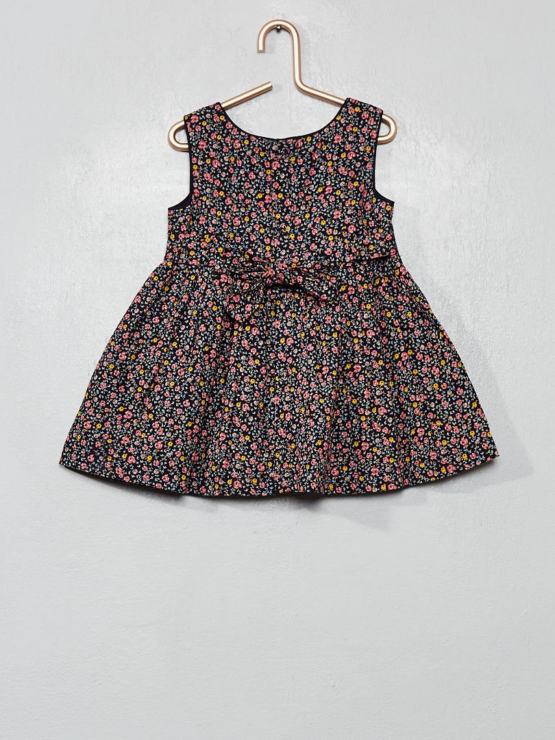 Robe Longue En Voile Bleu Outremer à Grosses Fleurs Promod - Taille 38/40, Neuve Sans étiquette