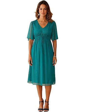 Robe en voile manches papillon - DAXON