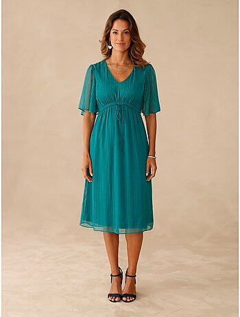 Robe en voile manches papillon - DAXON