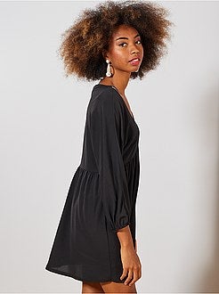 Robe encolure brillante - Kiabi