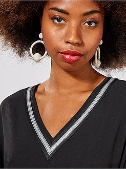 Robe encolure brillante - Kiabi