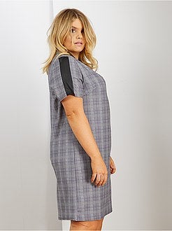 Robe encolure simili - Kiabi