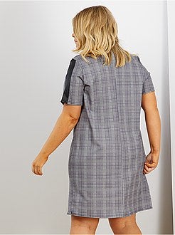 Robe encolure simili - Kiabi