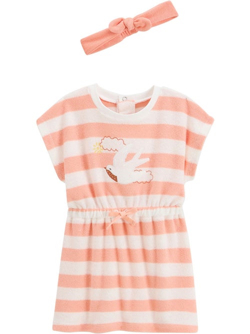 Robe enfant en éponge + headband Honfleur - Kiabi