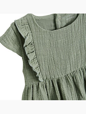 Robe enfant en gaze de coton Anaelle