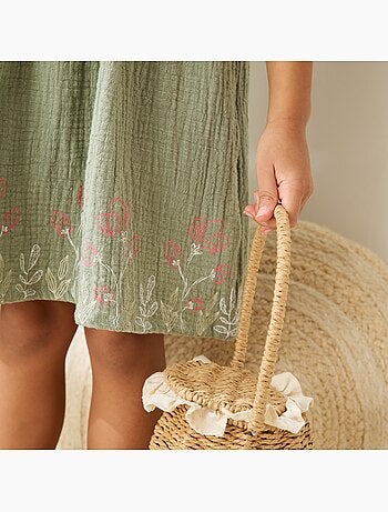 Robe enfant en gaze de coton Anaelle