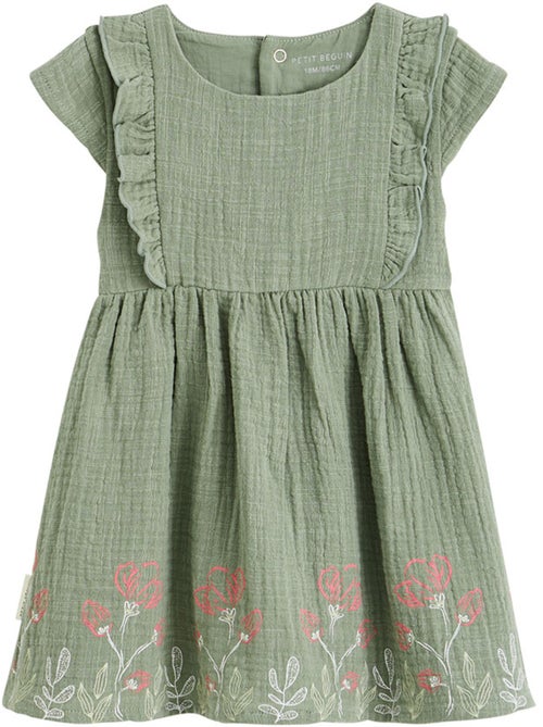 Robe enfant en gaze de coton Anaelle - Kiabi