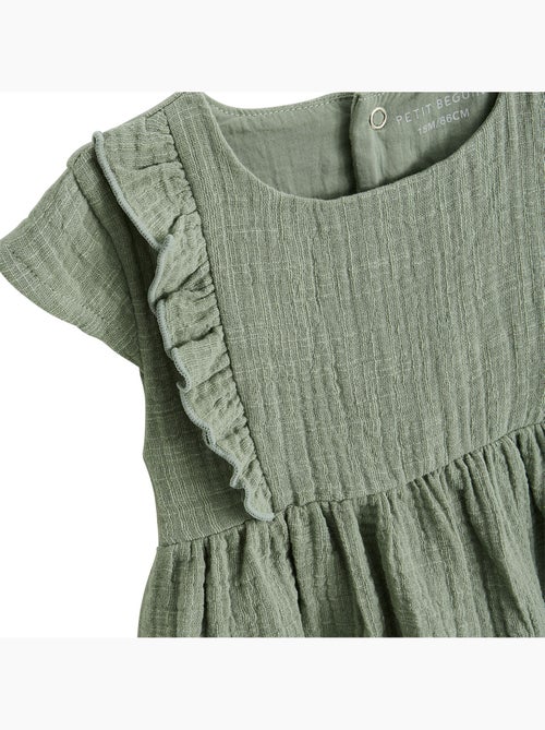 Robe enfant en gaze de coton Anaelle - Kiabi