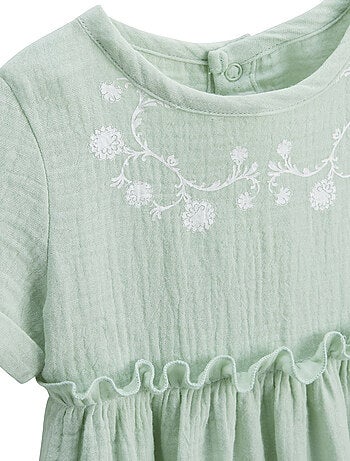 Robe enfant en gaze de coton Arya