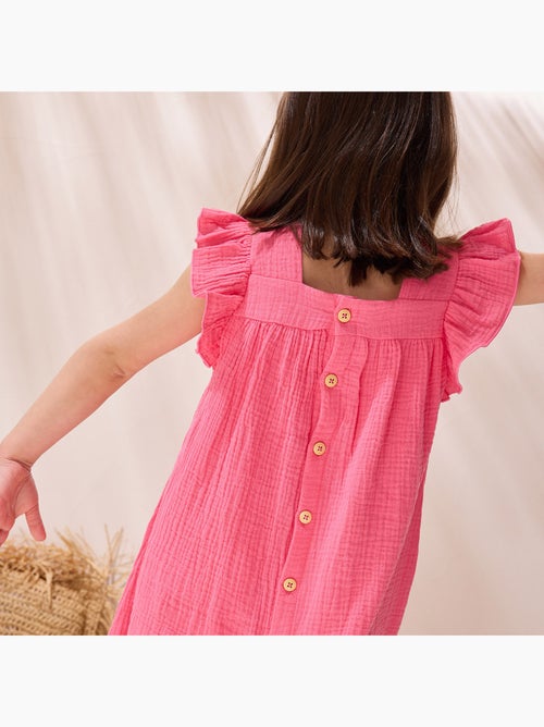 Robe enfant en gaze de coton Bahamas - Kiabi