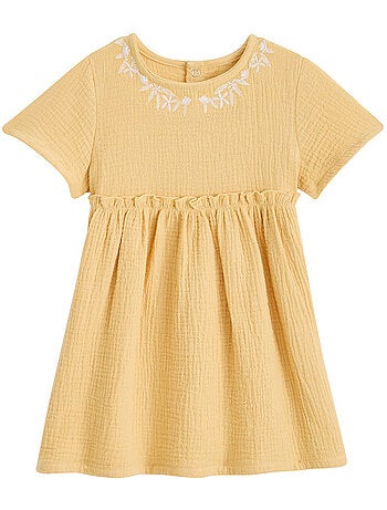 Robe enfant en gaze de coton Camila