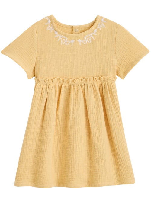 Robe enfant en gaze de coton Camila - Kiabi