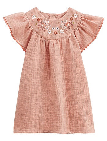 Robe enfant en gaze de coton Mindanao