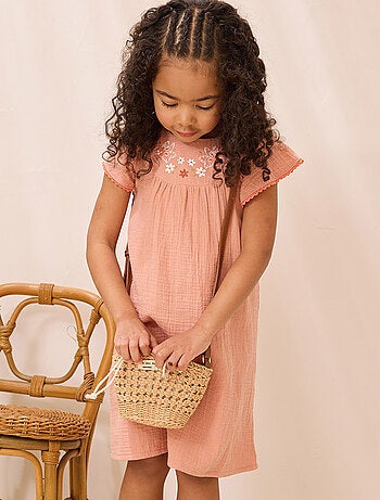 Robe enfant en gaze de coton Mindanao