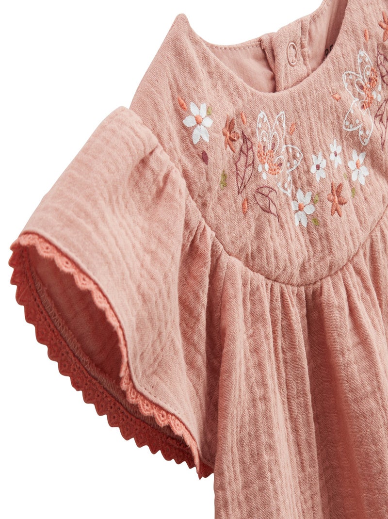 Robe enfant en gaze de coton Mindanao Rose - Kiabi