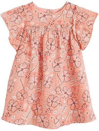 Robe enfant en gaze de coton Santa Giulia