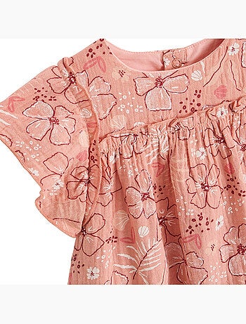 Robe enfant en gaze de coton Santa Giulia