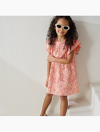 Robe enfant en gaze de coton Santa Giulia