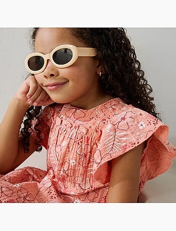 Robe enfant en gaze de coton Santa Giulia
