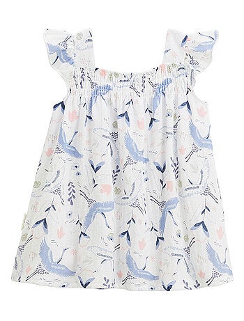 Robe enfant en gaze de coton Tiana