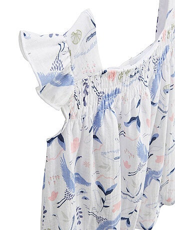 Robe enfant en gaze de coton Tiana