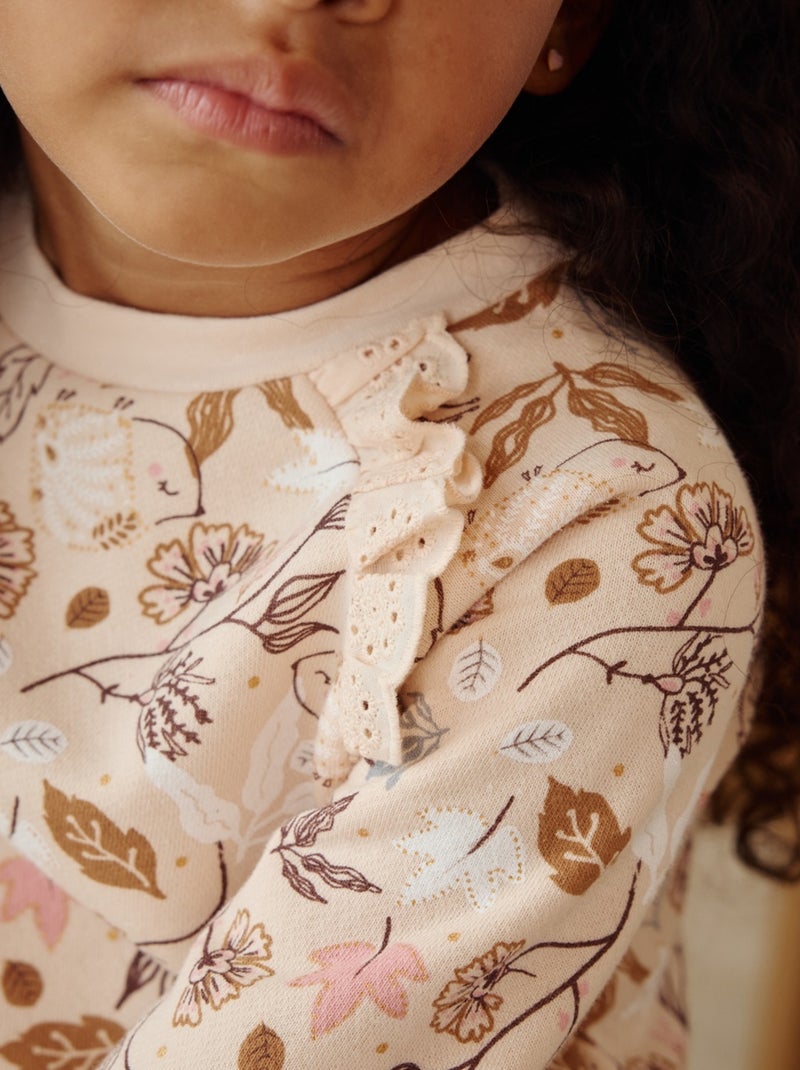 Robe enfant en molleton Chincha Beige - Kiabi