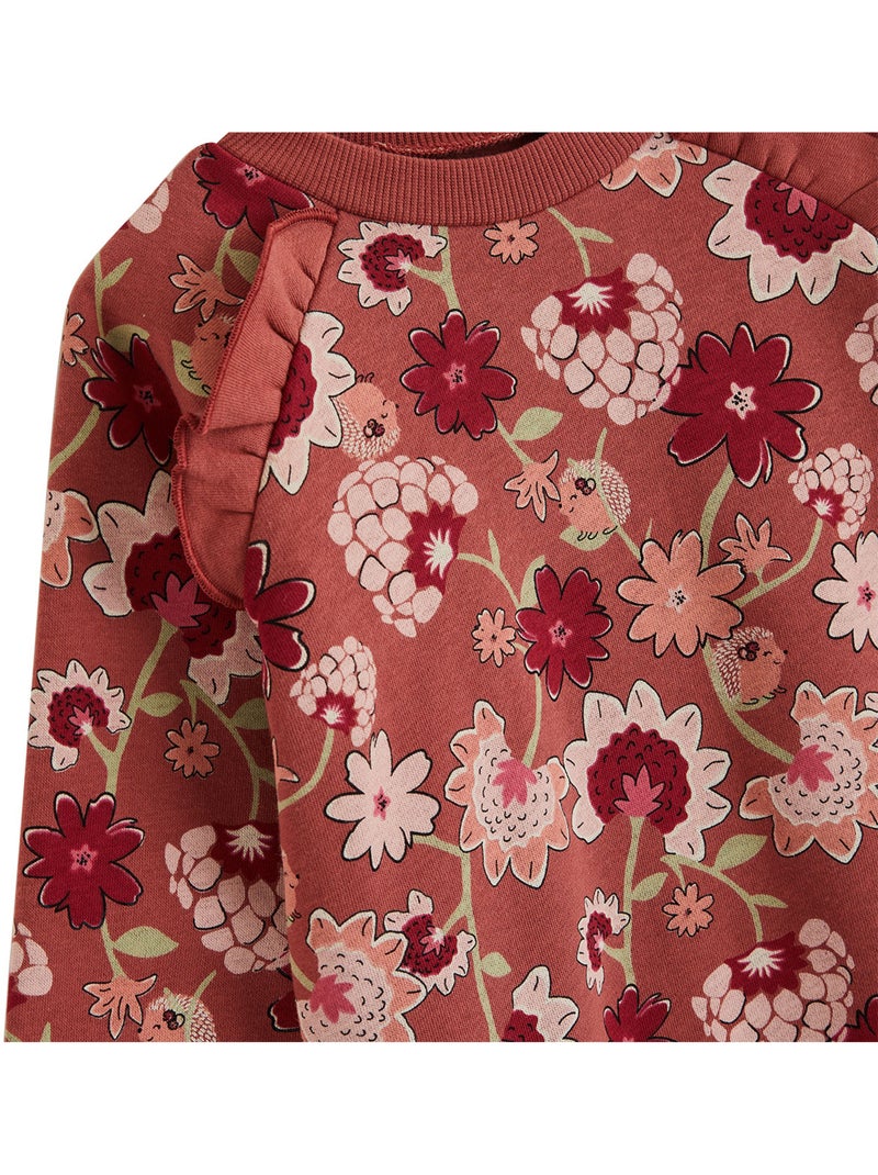 Robe enfant en molleton harmony Rose - Kiabi