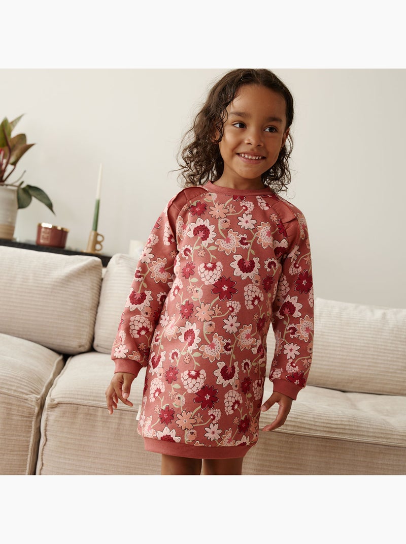 Robe enfant en molleton harmony Rose - Kiabi