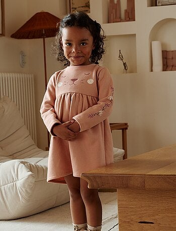 Robe enfant en molleton Matcha