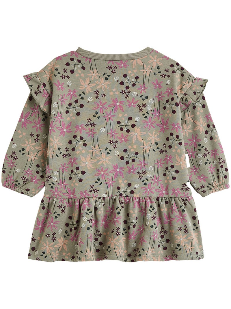 Robe enfant en molleton misti Kaki - Kiabi
