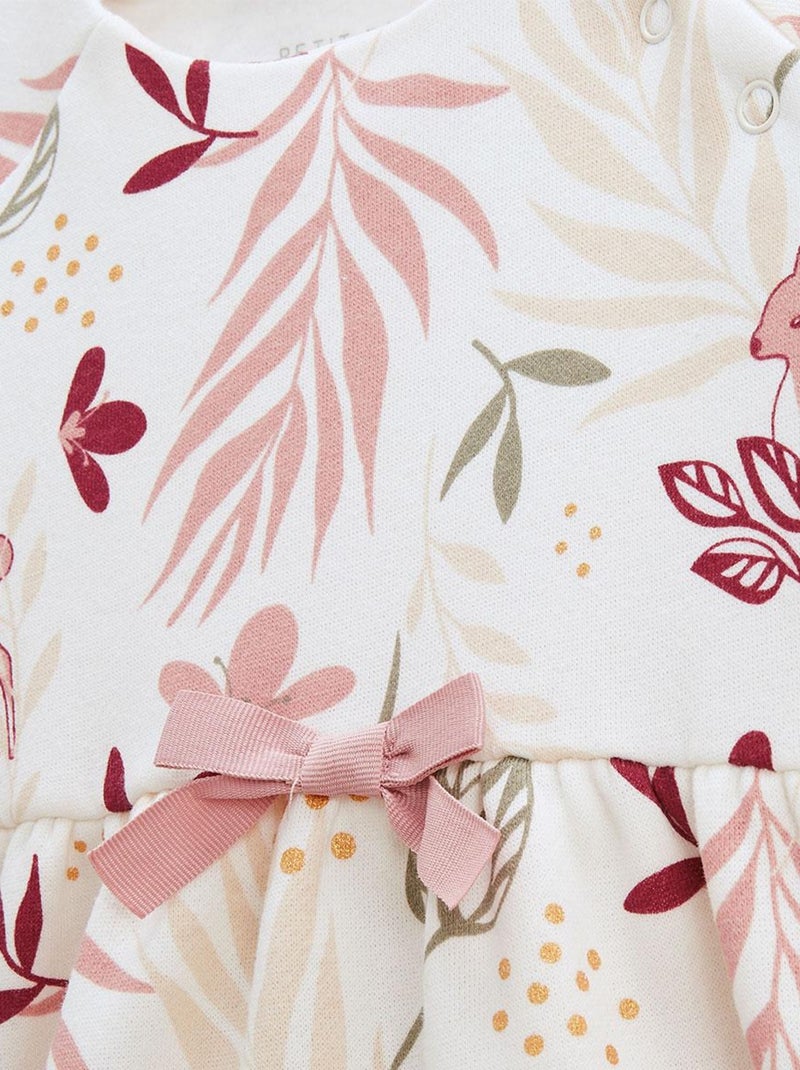 Robe enfant en molleton Oprah Ecru - Kiabi