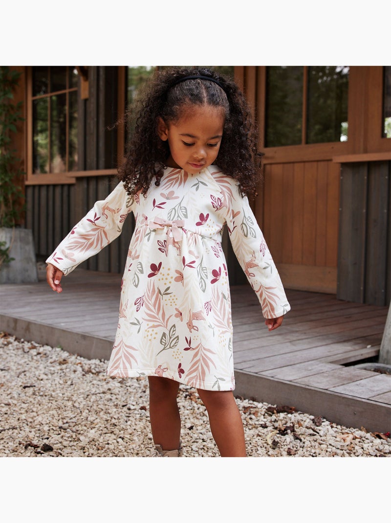 Robe enfant en molleton Oprah Ecru - Kiabi