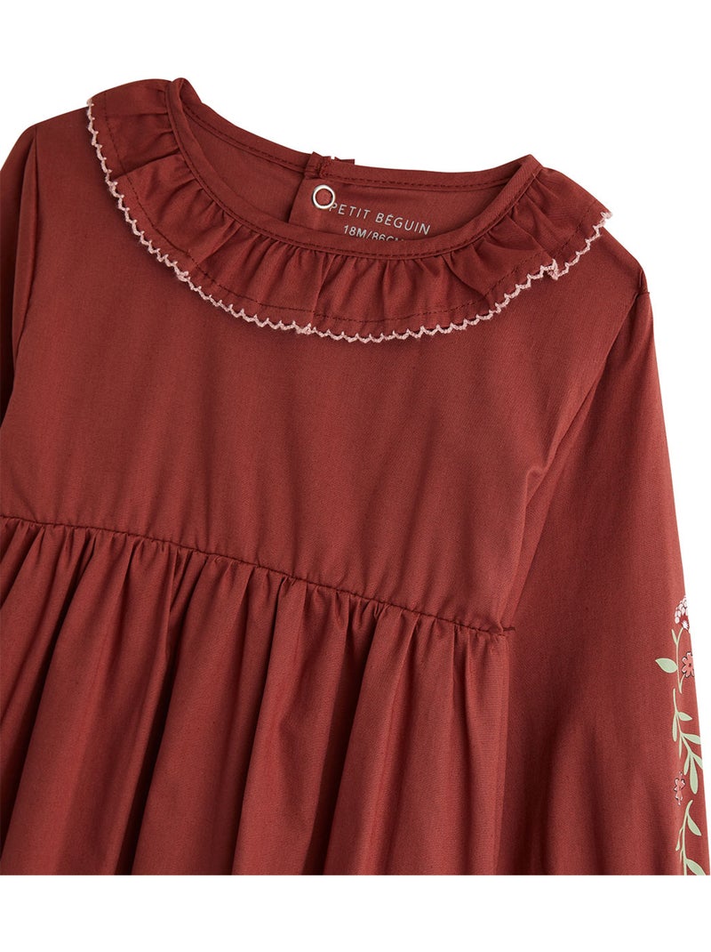 Robe enfant en popeline harmony Rose - Kiabi