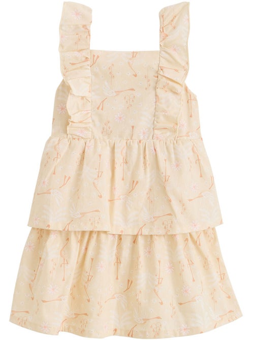 Robe enfant en popeline Poésie d'été - Kiabi