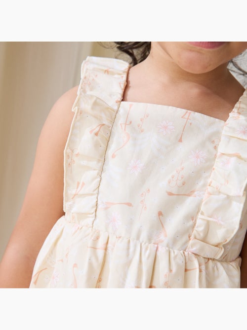 Robe enfant en popeline Poésie d'été - Kiabi