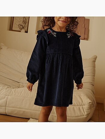 Robe enfant en velours côtelé ilana