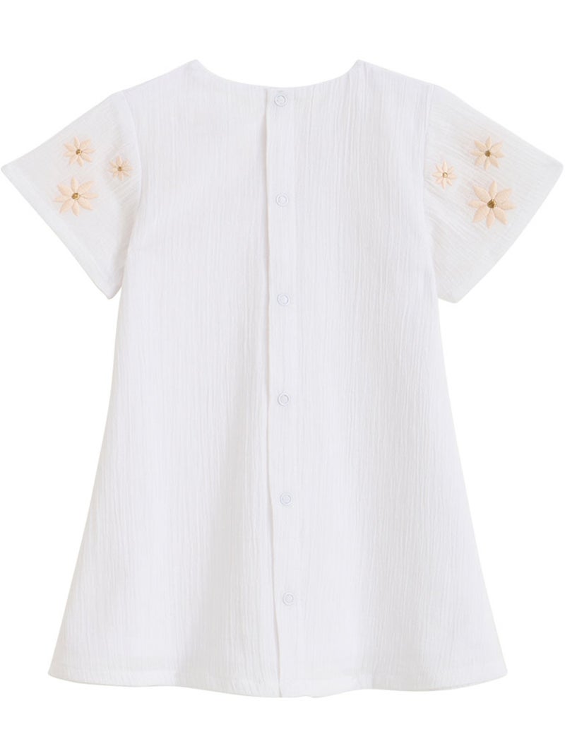 Robe enfant Poésie d'été Blanc - Kiabi