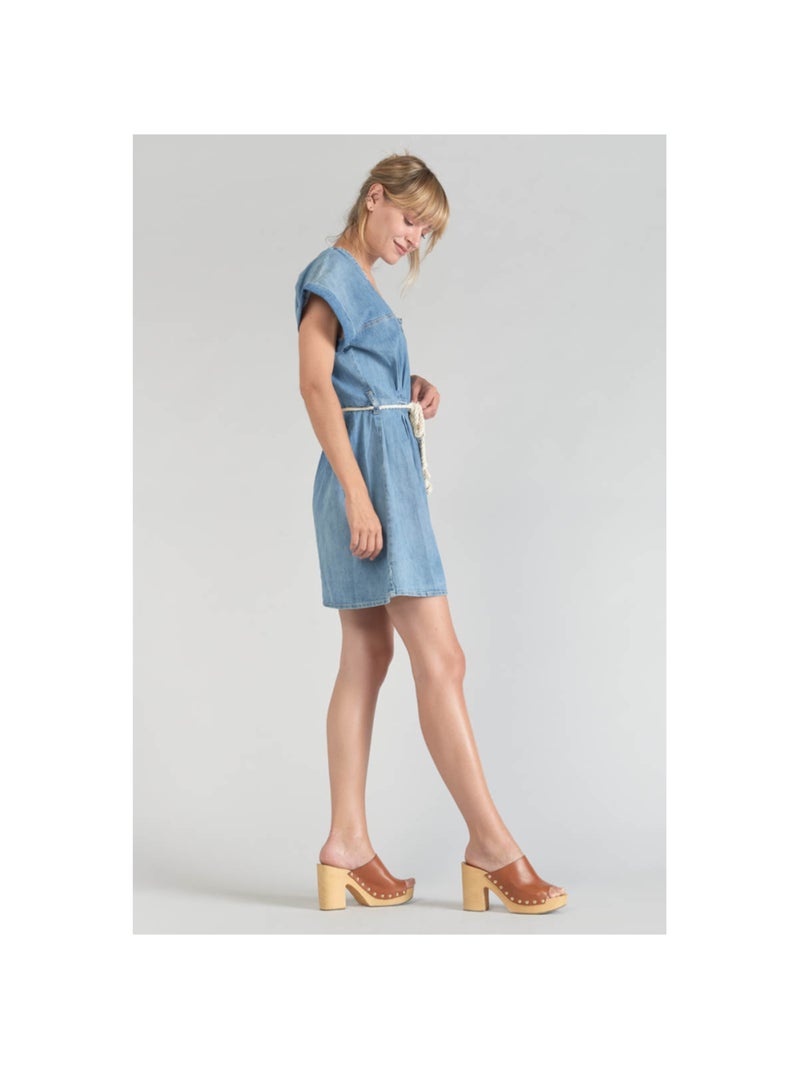 Robe EOURRES droite en jeans 'Le Temps Des Cerises' Bleu - Kiabi
