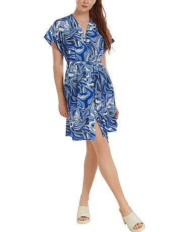 Robe estivale ceinturée manches courtes Palma