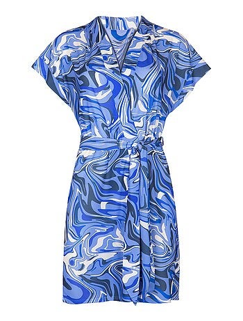 Robe estivale ceinturée manches courtes Palma