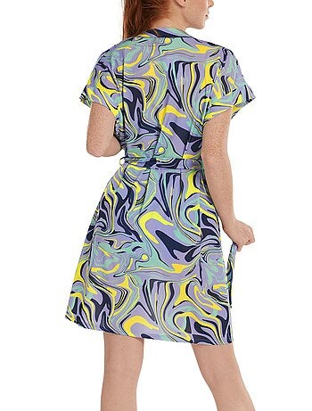 Robe estivale ceinturée manches courtes Palma
