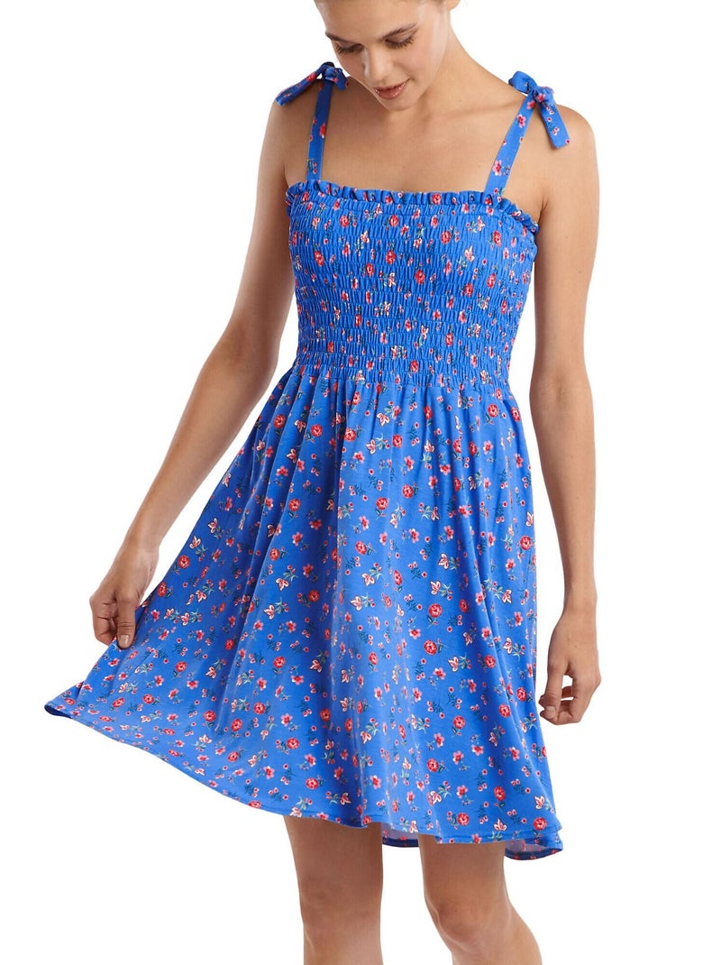 Robe estivale fines bretelles Java Bleu - Kiabi
