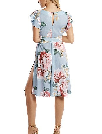 Robe estivale manches courtes Hawaii