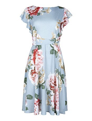 Robe estivale manches courtes Hawaii