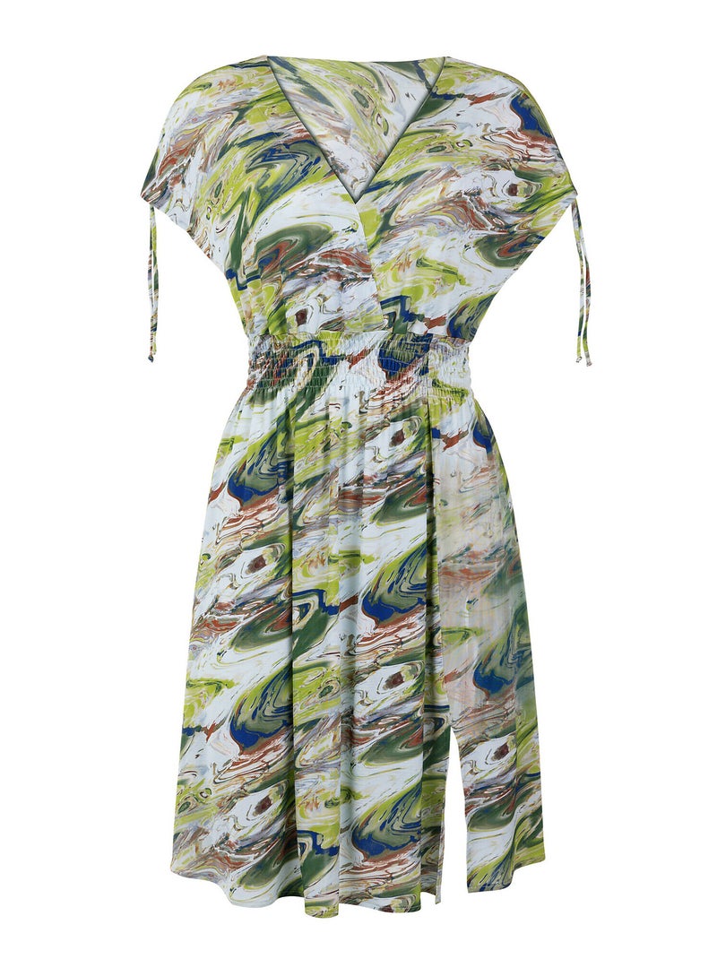 Robe estivale manches courtes Indonesia Vert - Kiabi